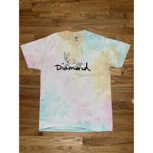 Looney Tunes X Diamond Supply Co T-Shirt Tie Dye Bugs Bunny - Size Medium